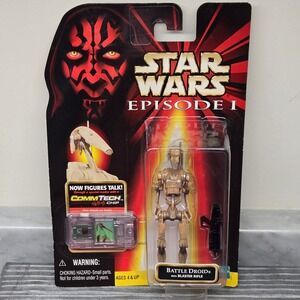 1998 Star Wars Episode I Battle Droid Action Figure 3.75" With CommTech Chip NEW